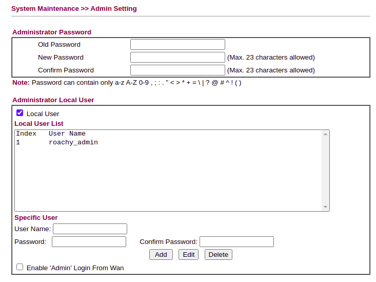 Changing Creds